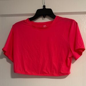 SKIMS Bright Pink Crop Top